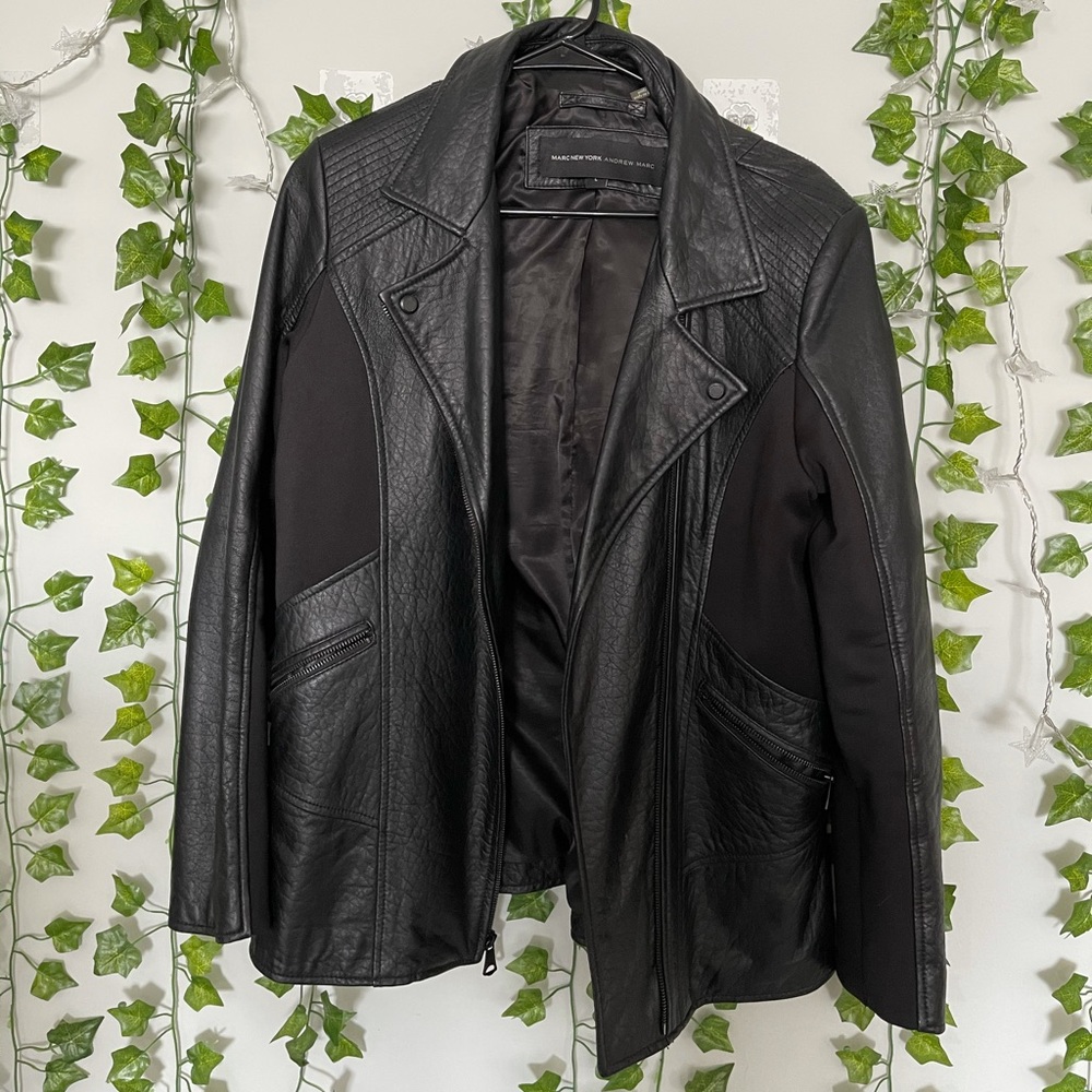 Marc New York by Andrew Marc Moto Leather Jacket
